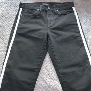 Banana Republic black jean with stripe detail